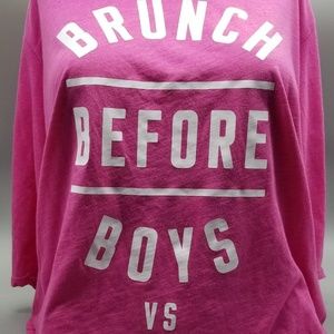 Victoria's Secret Angle Shirt Brunch Before Boys!